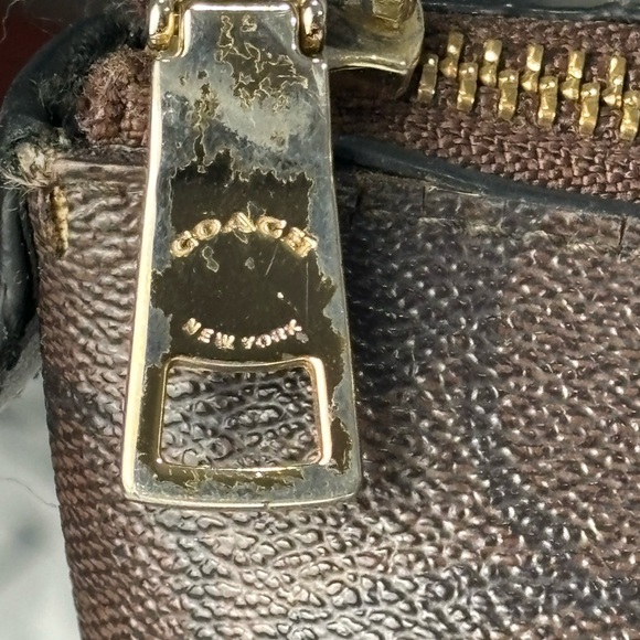 COACH Ava Tote In Signature Canvas w/ C Logo - Brown/Black - Picture 15 of 16